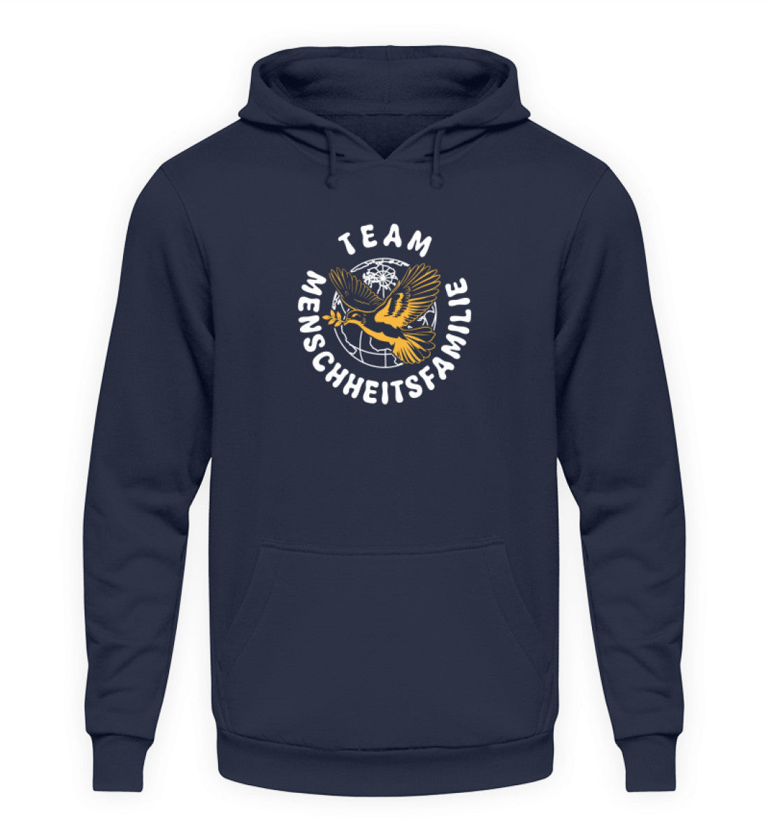 Team Menschheitsfamilie - Unisex Kapuzenpullover Hoodie (B-Ware einwandfrei)