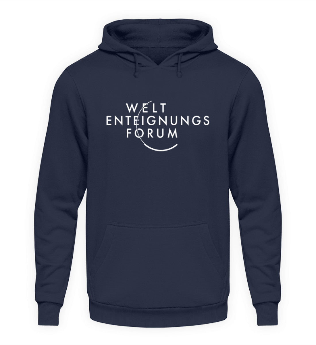 WEF: WELT ENTEIGNUNGS FORUM - Unisex Kapuzenpullover Hoodie (B-Ware einwandfrei)