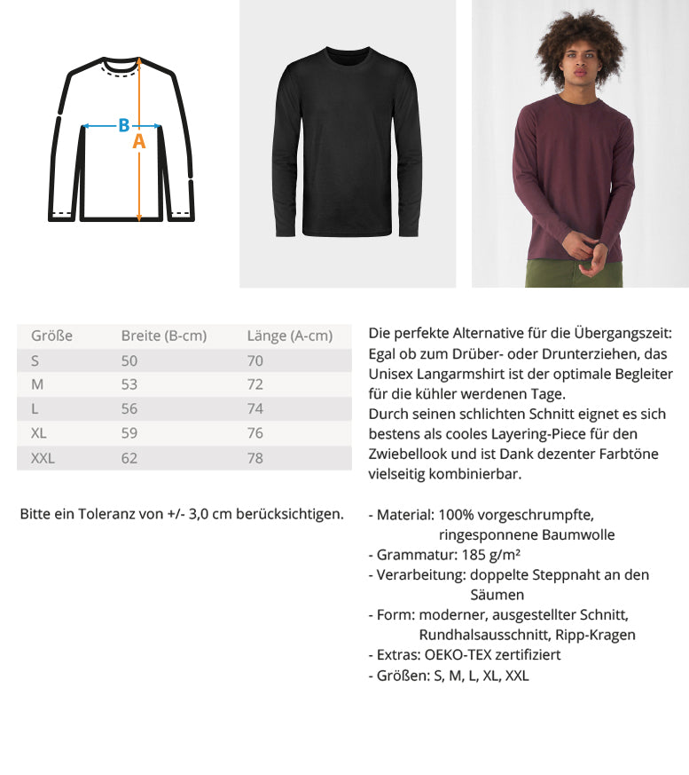 Unisex Langarmshirt Unregierbar