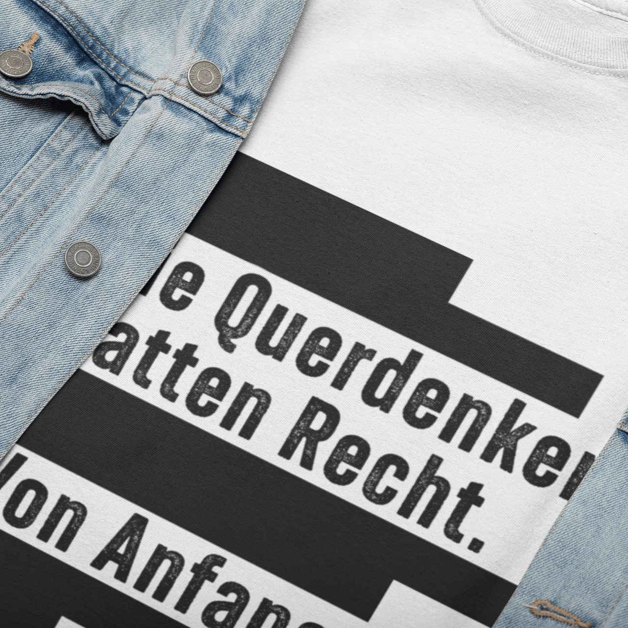 Die Querdenker hatten Recht. Von Anfang an. - Herren Organic Shirt