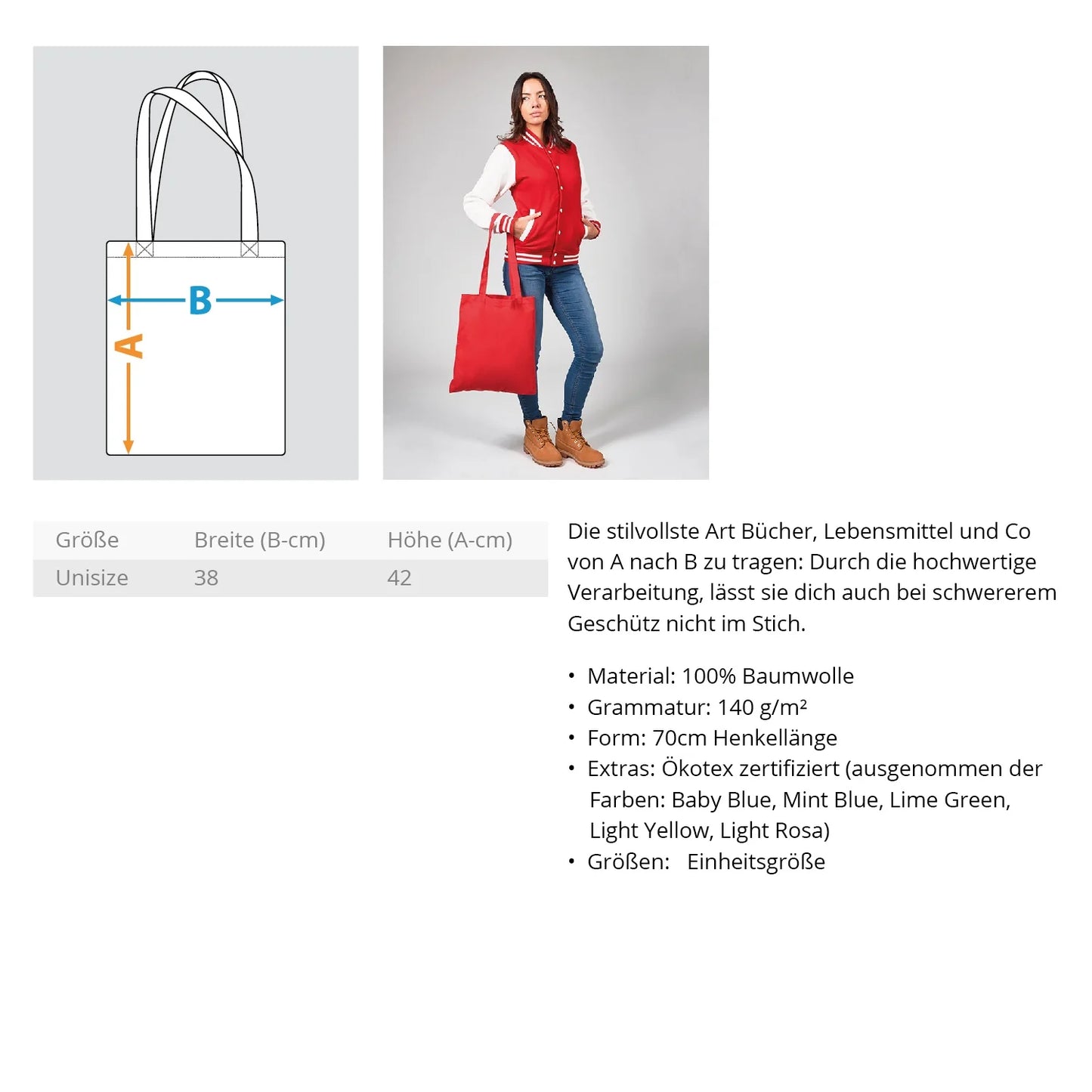 Friedenstaube & Weltkugel - Jutebeutel (mit langen Henkeln)