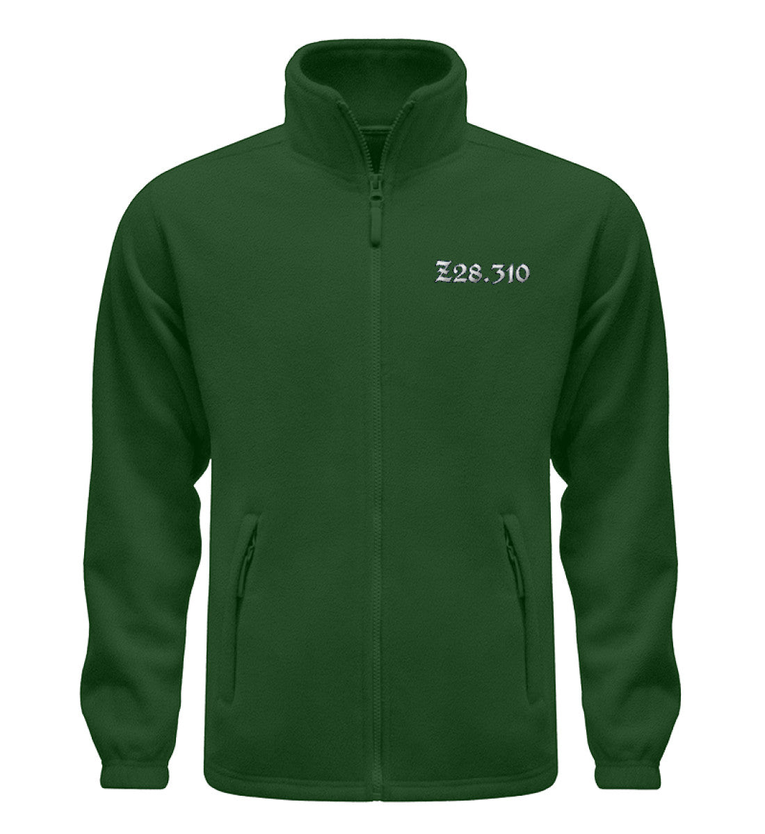 Z28.310: ICD-10 Code für Ungeimpfte - Fleece Jacke mit Stick (B-Ware einwandfrei)