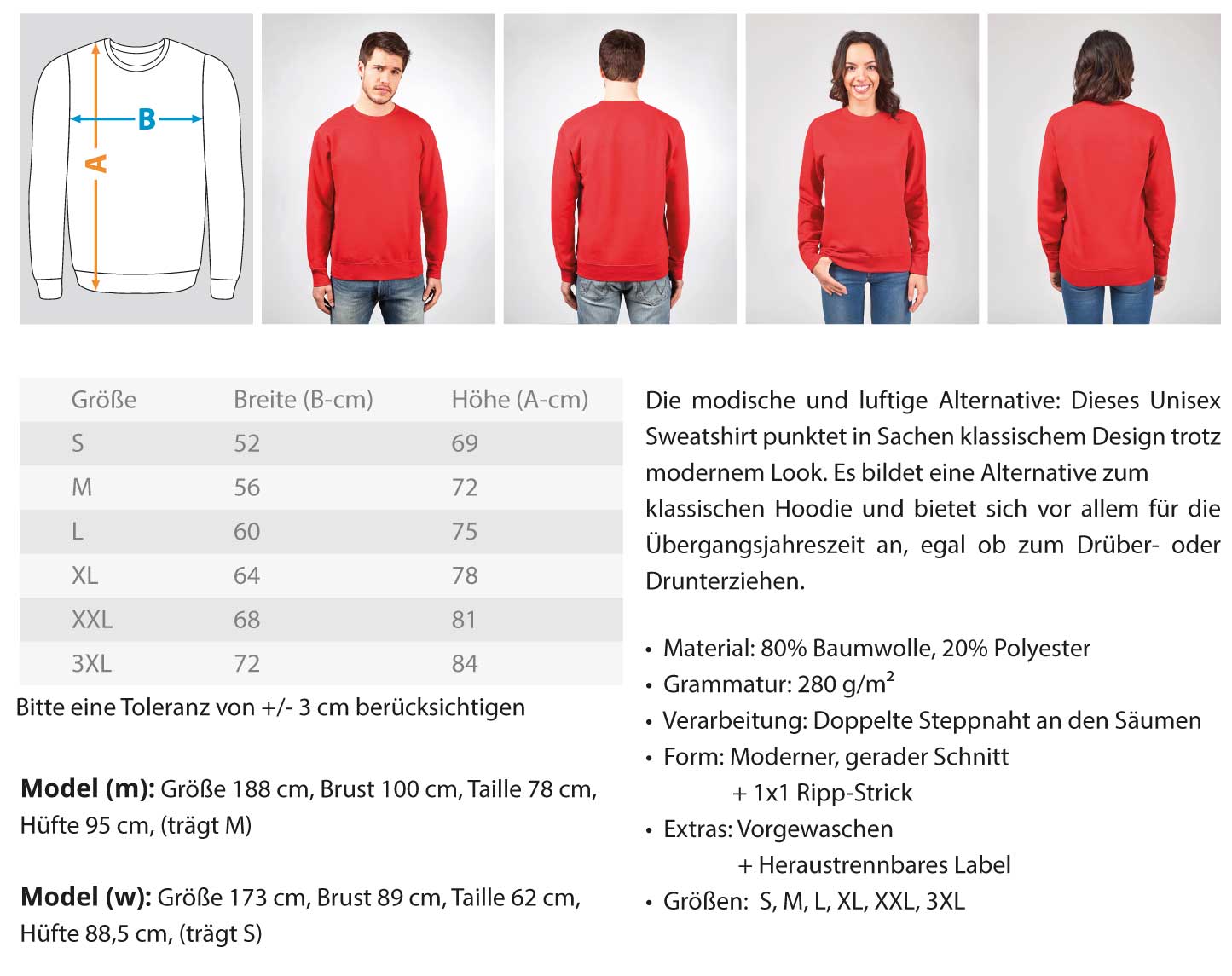 Team Bhakdi - Unisex Pullover (B-Ware einwandfrei)