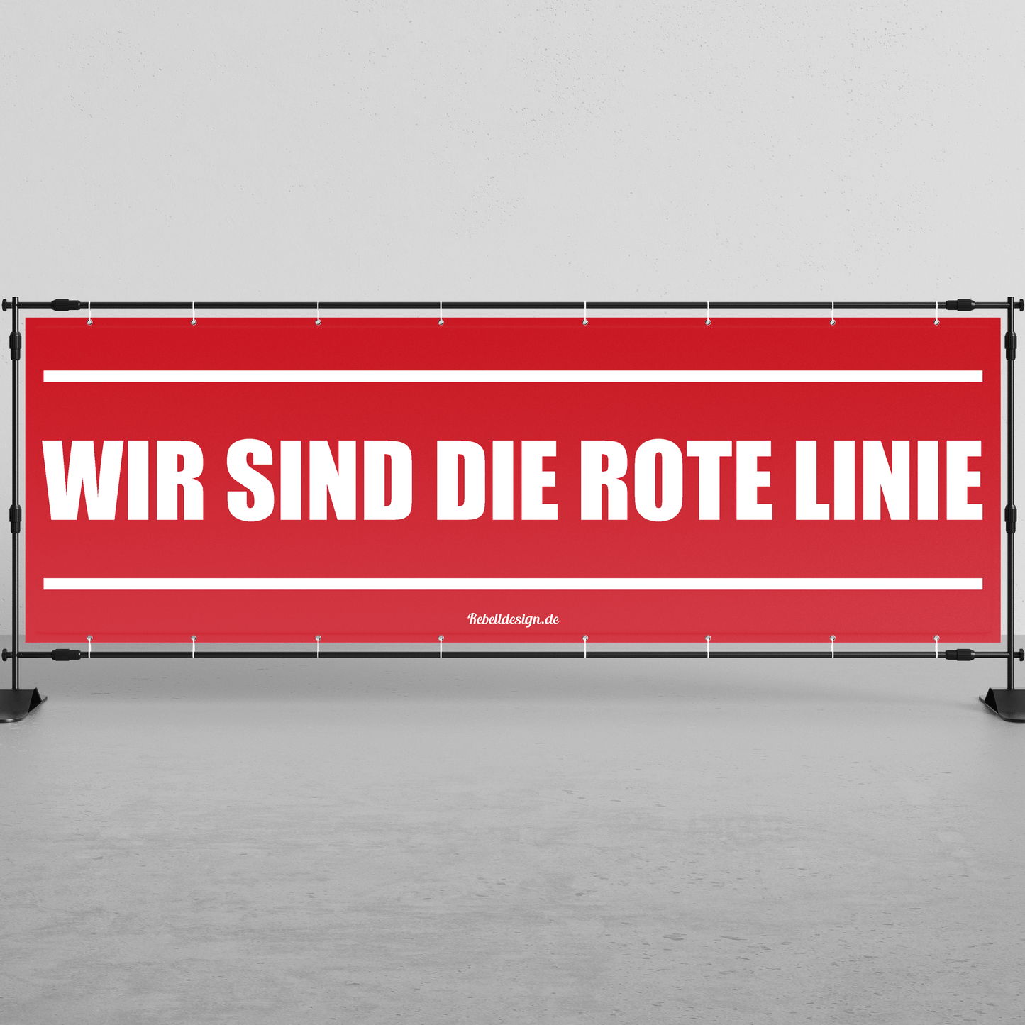 "Rote Linie" - Banner