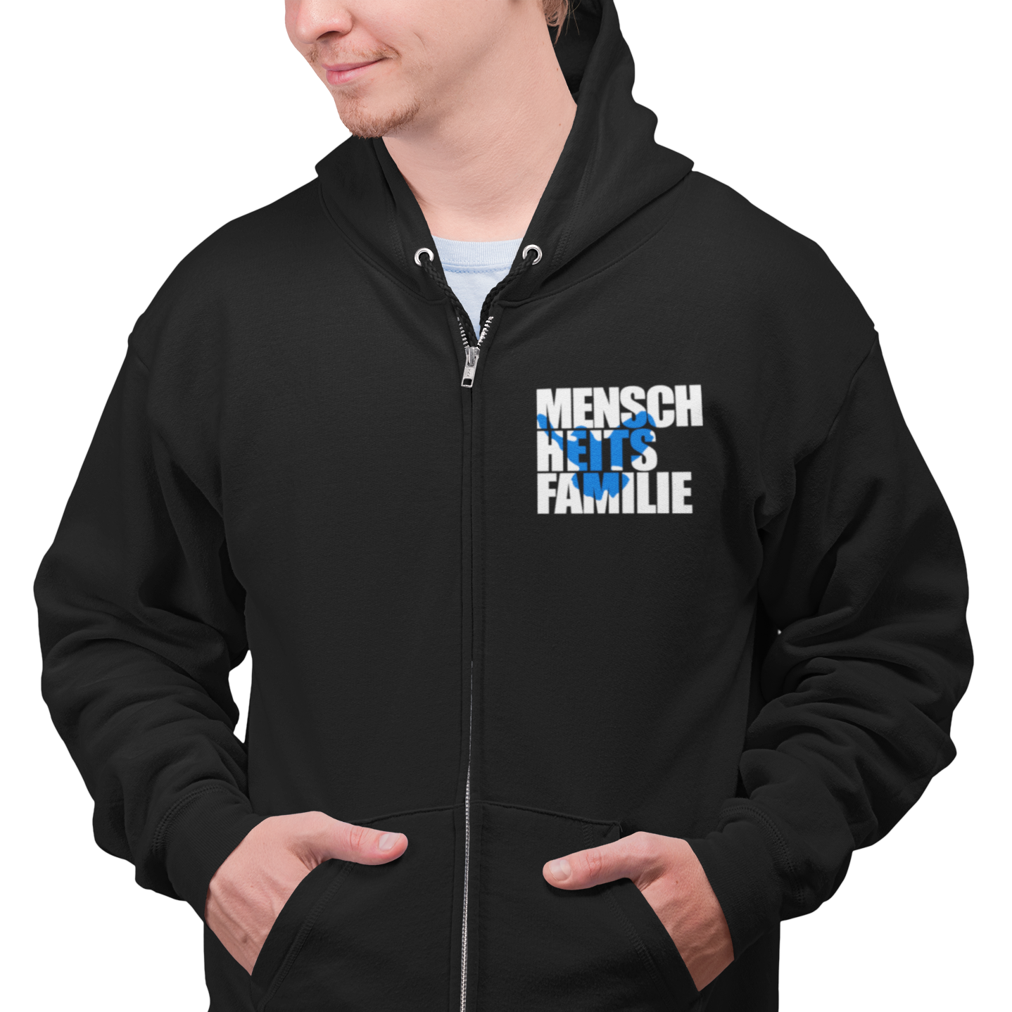 Menschheitsfamilie - Zip-Hoodie