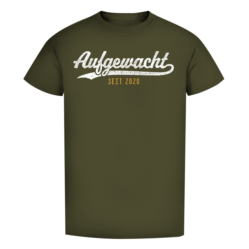 Herren Premium Bio T-Shirt Aufgewacht seit 2020