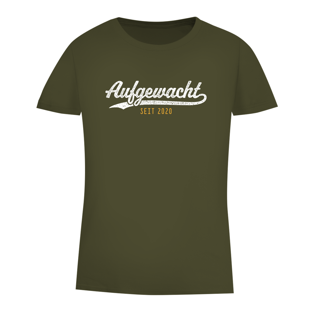 Damen Premium Bio T-Shirt Aufgewacht seit 2020