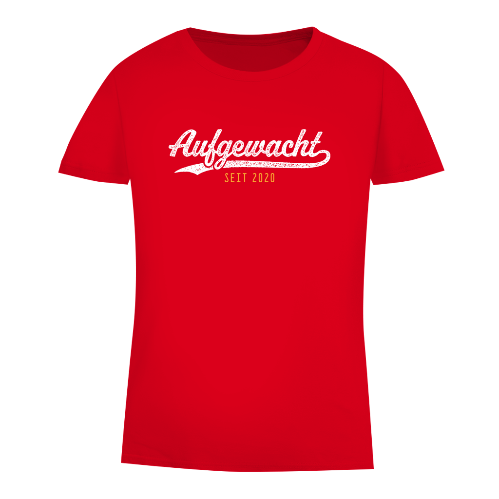 Damen Premium Bio T-Shirt Aufgewacht seit 2020