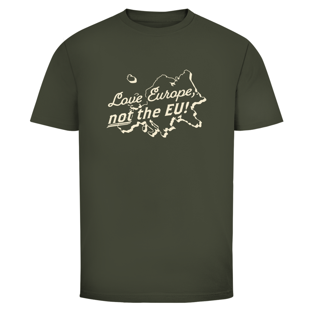 Herren T-Shirt Love Europe, not the EU!