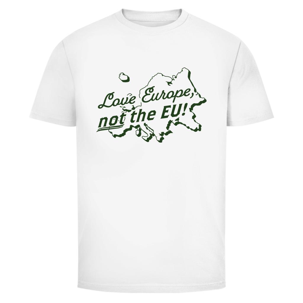 Herren T-Shirt Love Europe, not the EU!
