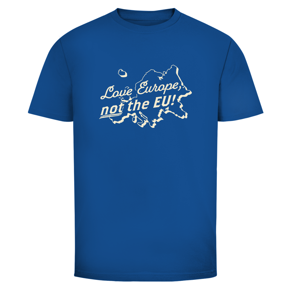 Herren T-Shirt Love Europe, not the EU!