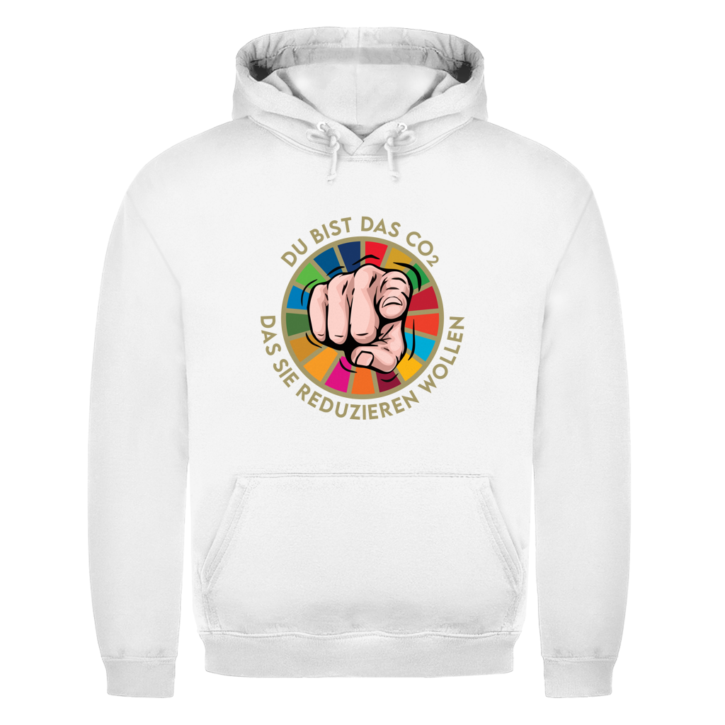 Herren Hoodie Du bist das CO₂ das sie reduzieren wollen