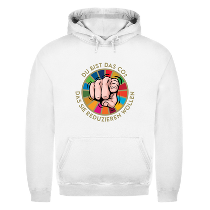 Herren Hoodie Du bist das CO₂ das sie reduzieren wollen