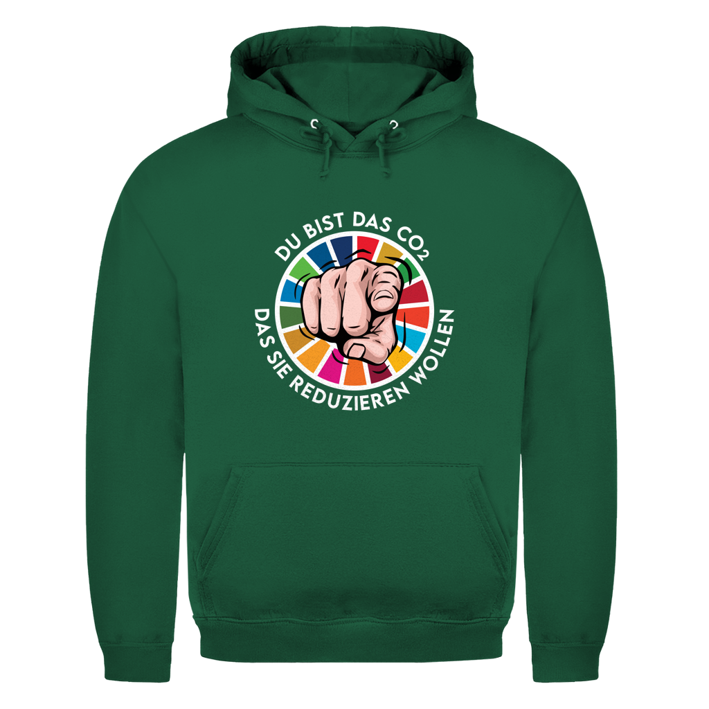 Herren Hoodie Du bist das CO₂ das sie reduzieren wollen