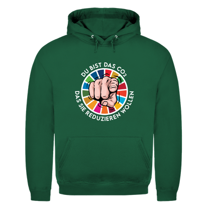 Herren Hoodie Du bist das CO₂ das sie reduzieren wollen