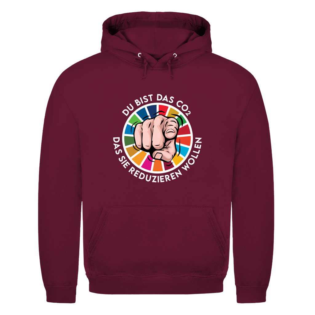 Herren Hoodie Du bist das CO₂ das sie reduzieren wollen