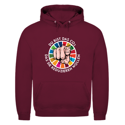 Herren Hoodie Du bist das CO₂ das sie reduzieren wollen