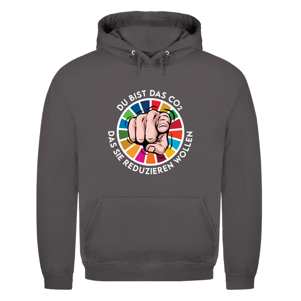 Herren Hoodie Du bist das CO₂ das sie reduzieren wollen