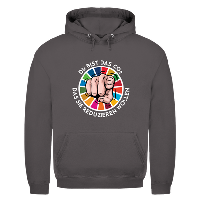 Herren Hoodie Du bist das CO₂ das sie reduzieren wollen