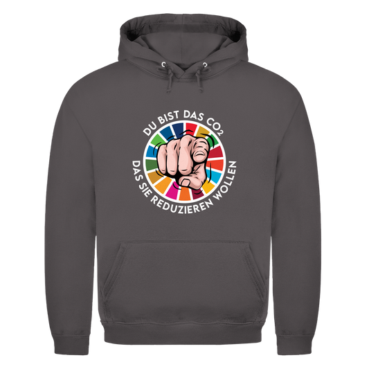 Herren Hoodie Du bist das CO₂ das sie reduzieren wollen