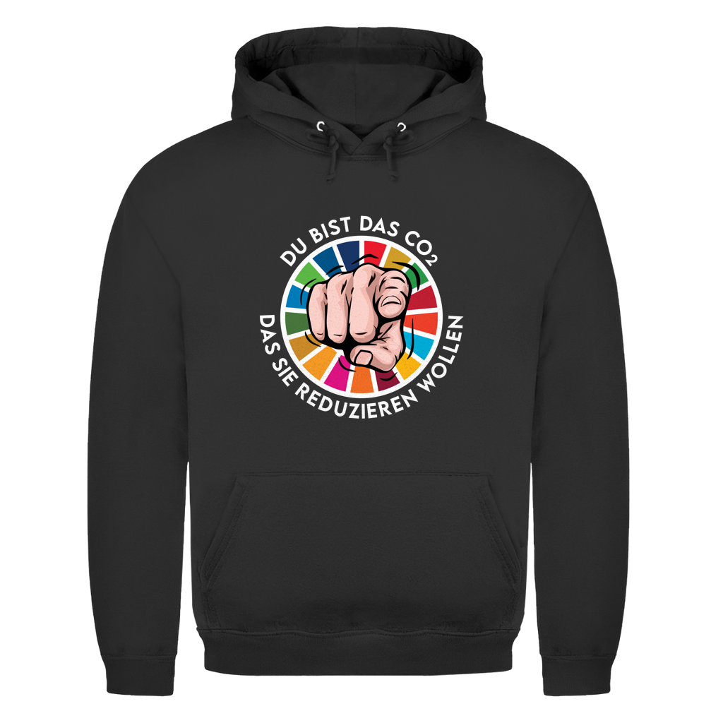 Herren Hoodie Du bist das CO₂ das sie reduzieren wollen