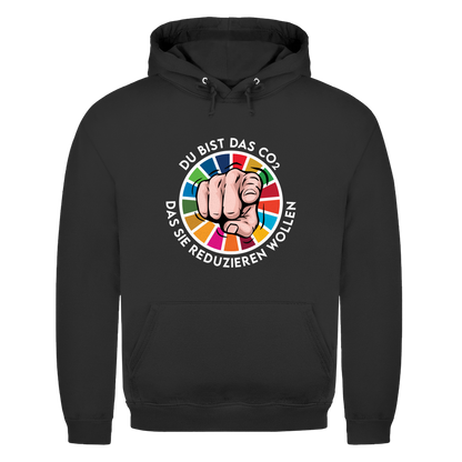 Herren Hoodie Du bist das CO₂ das sie reduzieren wollen