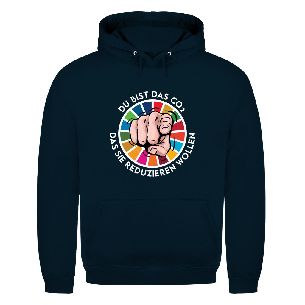 Herren Hoodie Du bist das CO₂ das sie reduzieren wollen