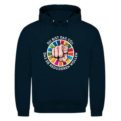Herren Hoodie Du bist das CO₂ das sie reduzieren wollen