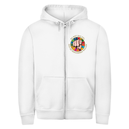 Herren Zipper Hoodie Du bist das CO₂ das sie reduzieren wollen