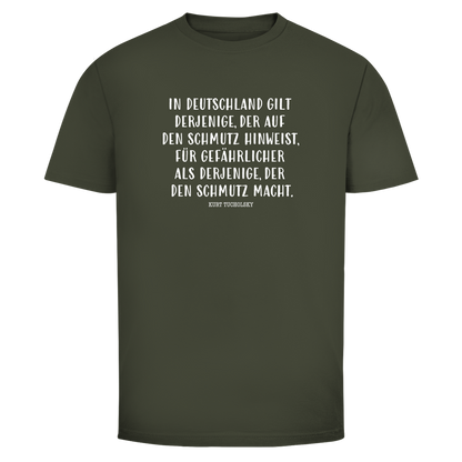 Herren T-Shirt Derjenige, der auf den Schmutz hinweist - Kurt Tucholsky