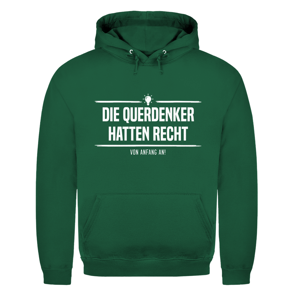 Herren Hoodie Die Querdenker hatten Recht