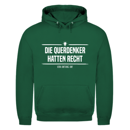 Herren Hoodie Die Querdenker hatten Recht