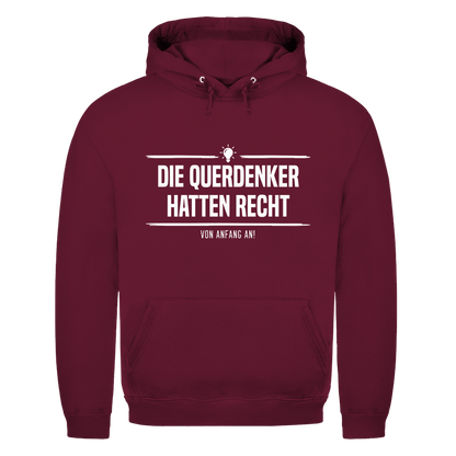 Herren Hoodie Die Querdenker hatten Recht