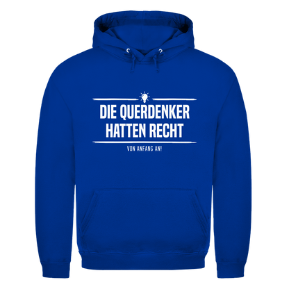 Herren Hoodie Die Querdenker hatten Recht
