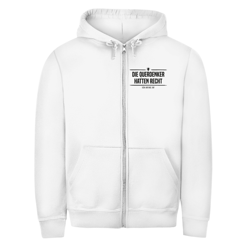 Herren Zipper Hoodie Die Querdenker hatten Recht