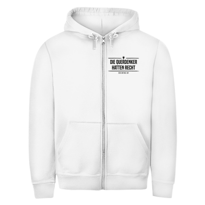 Herren Zipper Hoodie Die Querdenker hatten Recht