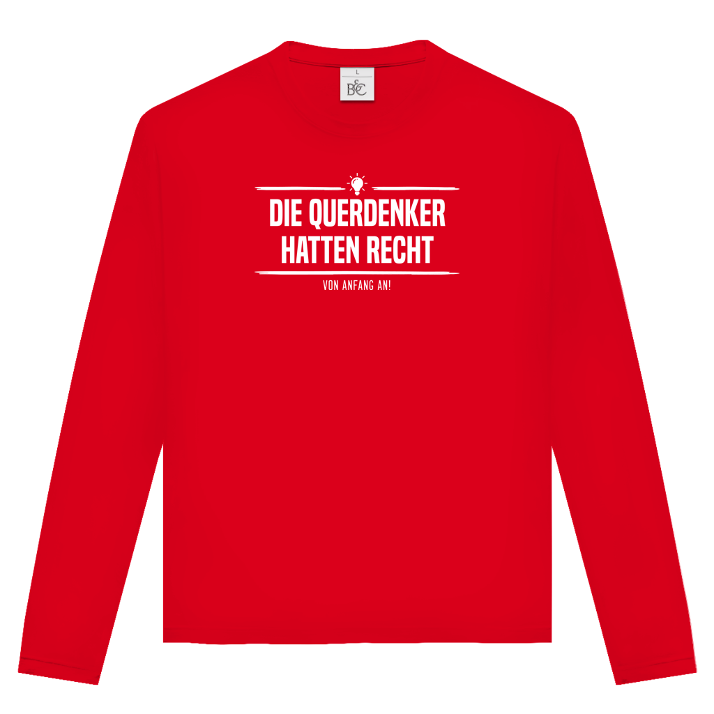 Unisex Langarmshirt Die Querdenker hatten Recht
