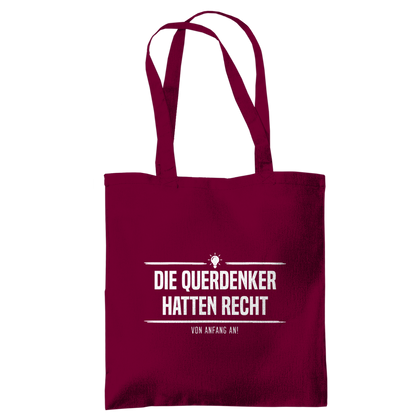 Tragetasche Die Querdenker hatten Recht