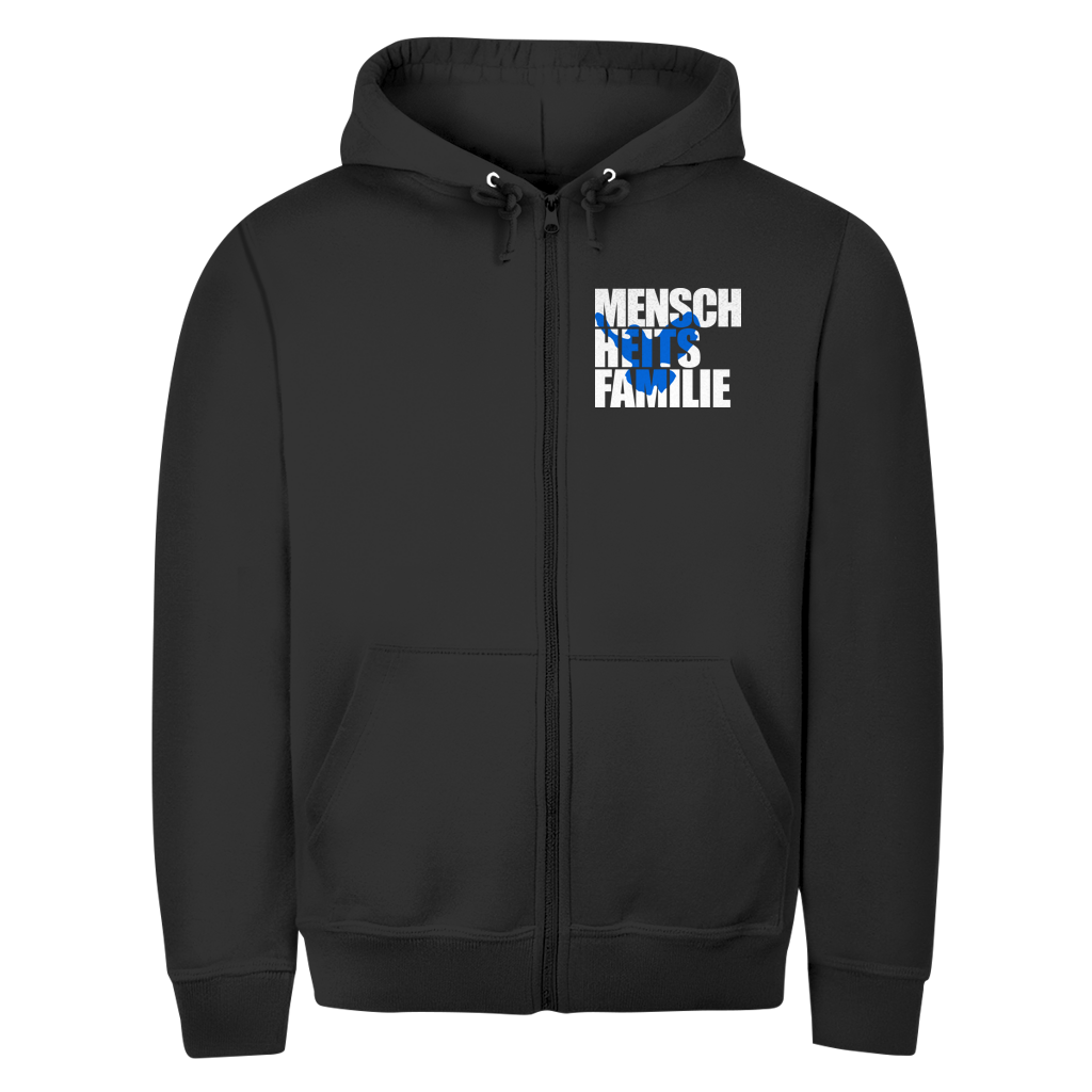 Unisex Zipper Hoodie Menschheitsfamilie