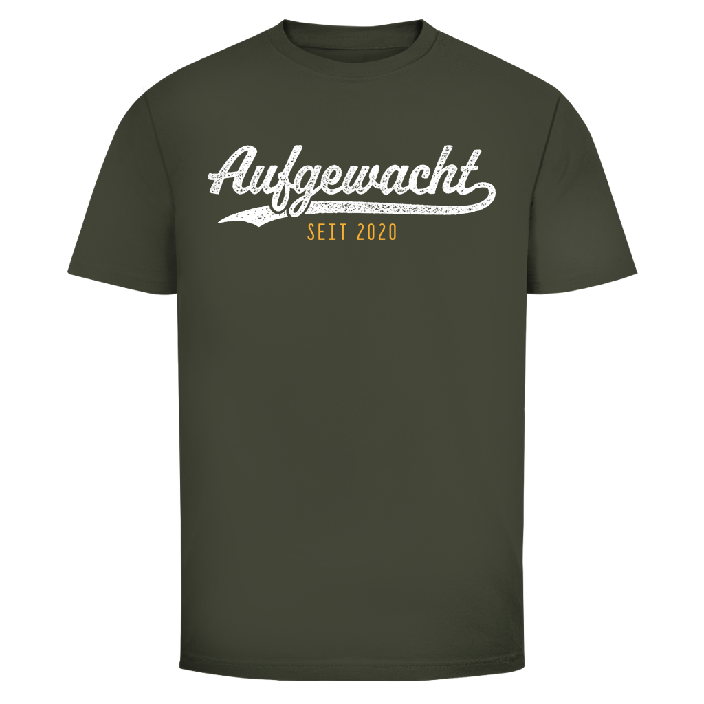 Herren T-Shirt Aufgewacht seit 2020
