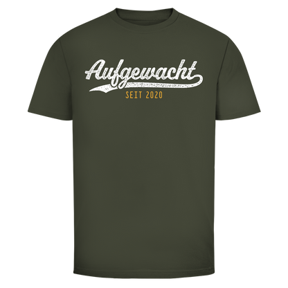 Herren T-Shirt Aufgewacht seit 2020