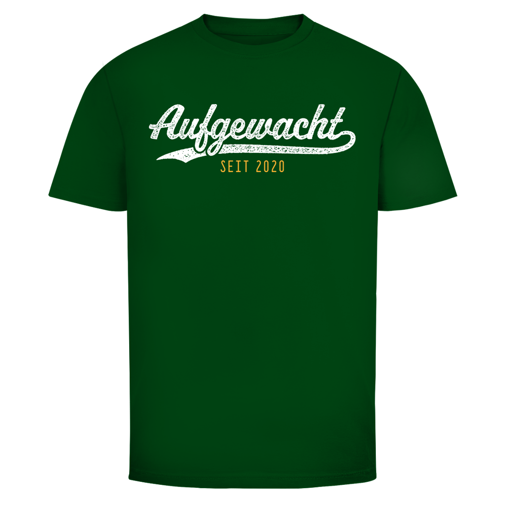Herren T-Shirt Aufgewacht seit 2020