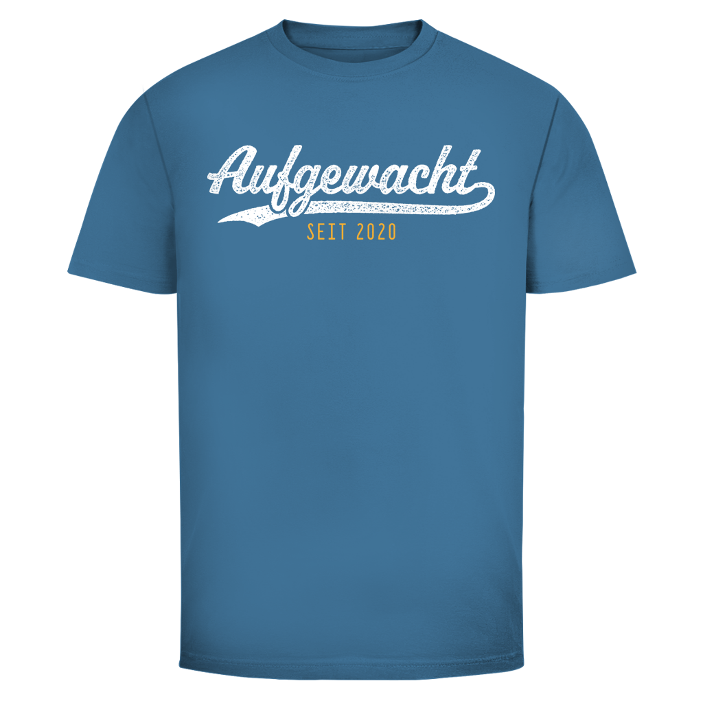 Herren T-Shirt Aufgewacht seit 2020