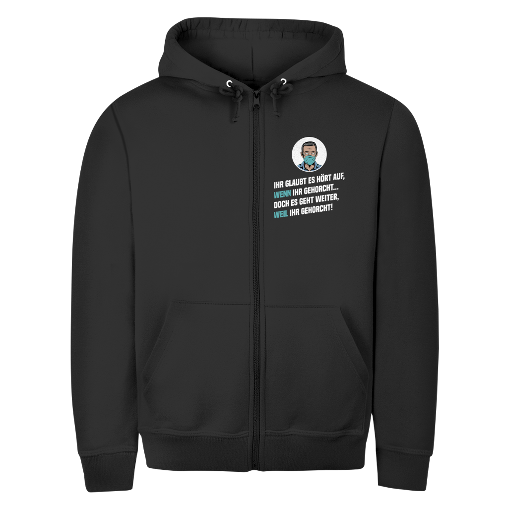 Unisex Zipper Hoodie Gehorsam