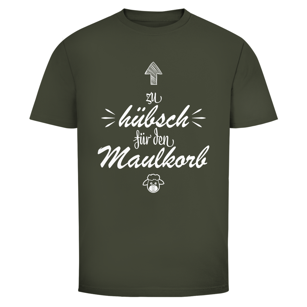 Herren T-Shirt Zu hübsch für den Maulkorb