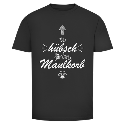 Herren T-Shirt Zu hübsch für den Maulkorb
