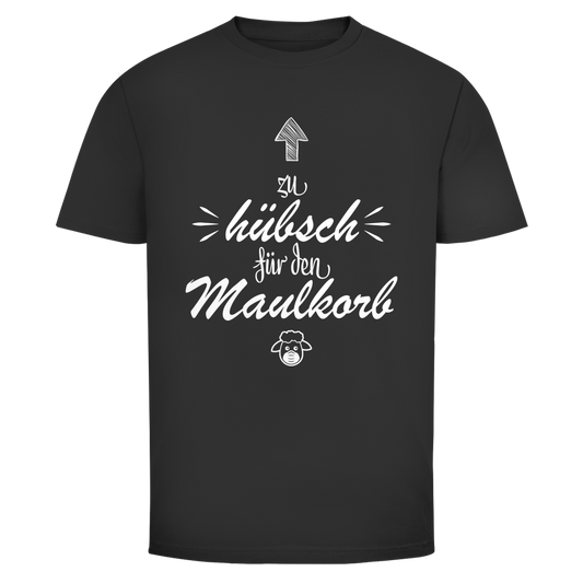 Herren T-Shirt Zu hübsch für den Maulkorb