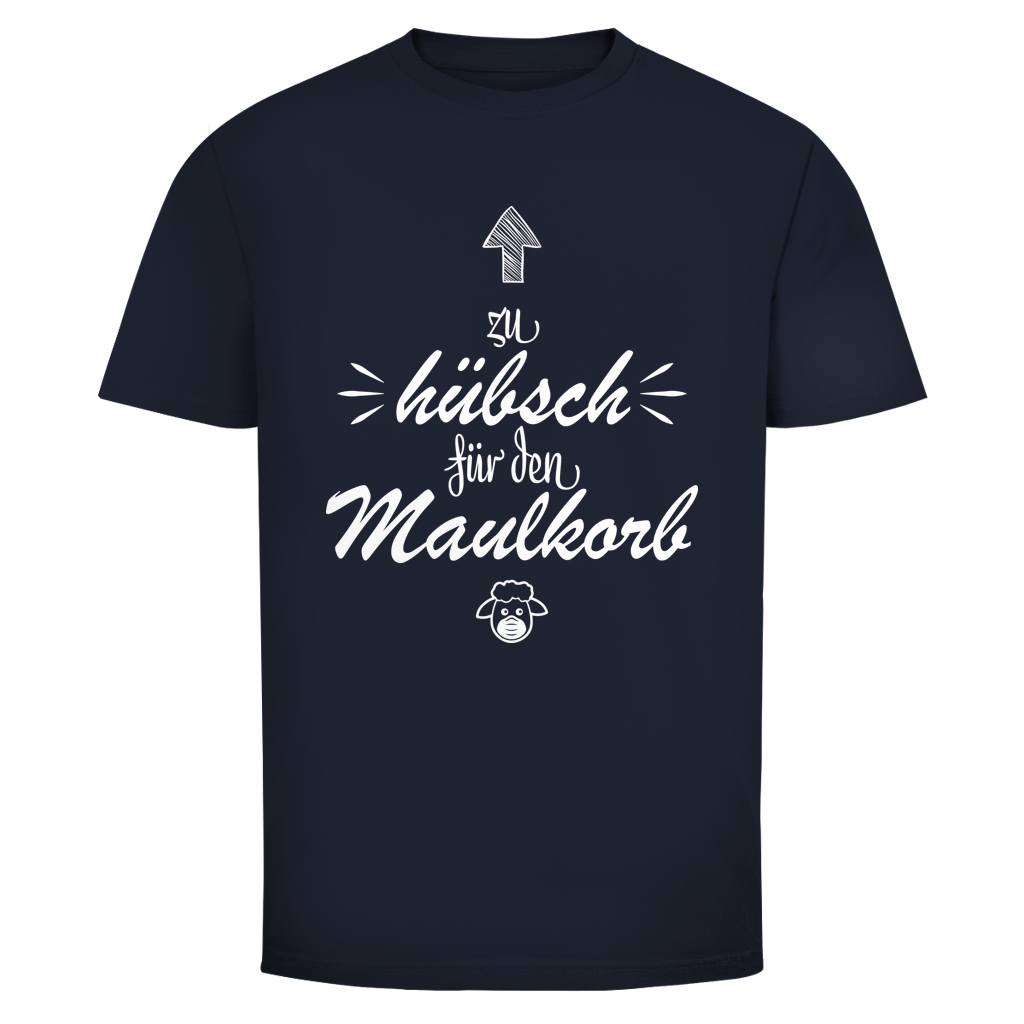 Herren T-Shirt Zu hübsch für den Maulkorb