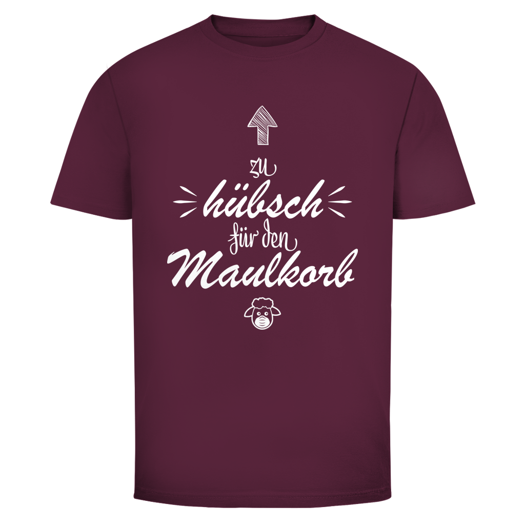 Herren T-Shirt Zu hübsch für den Maulkorb