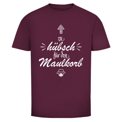 Herren T-Shirt Zu hübsch für den Maulkorb